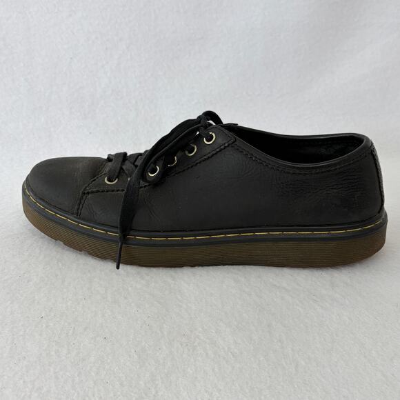 Dr. Martens Shoes Mens 9 Womens 10 Black Matte Leather Farrell Low Top Sneakers main image 6
